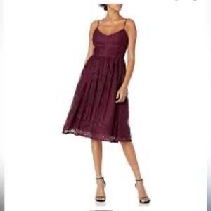 NWT BB DAKOTA X STEVE MADDEN Women's Galena Lace Fit N Flare Dress Womens Sz 2